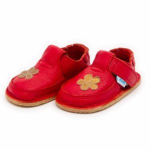 Dodoshoes Schuhe Rot Mit Blume Seitl