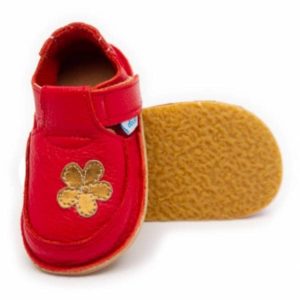 Dodoshoes Schuhe Rot Mit Blume Vorne