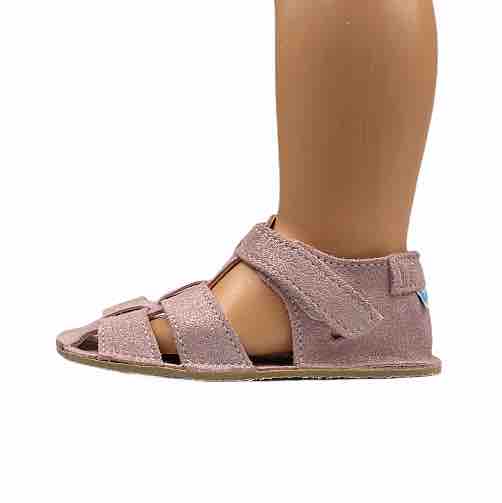 Baby Bare Shoes Barfußsandalen Sparkle Pink Seite