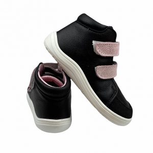 Baby Bare Shoes Barfußschuhe Febo Fall Black Pink Hinten