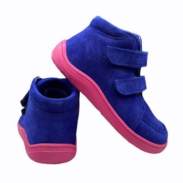 Baby Bare Shoes Barfußschuhe Febo Fall Navy Pink Hinten