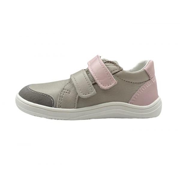 Baby Bare Shoes Barfußhalbschuhe Febo Go Grey Pink Seite