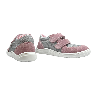 Baby Bare Shoes Barfußsneakers Grey:pink Hinten