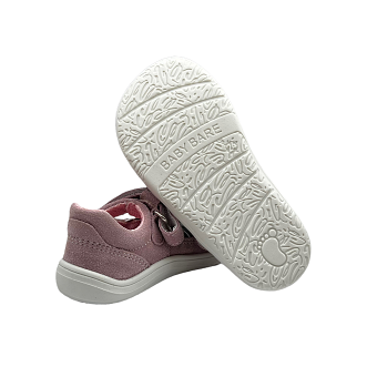 Baby Bare Shoes Barfußsandalen Febo Summer Grey Pink Seite Sohle