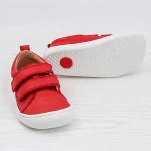 Pololo Barfußsneaker Leder Rot1