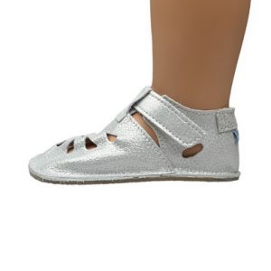 Baby Bare Shoes Front Perforation Pearl